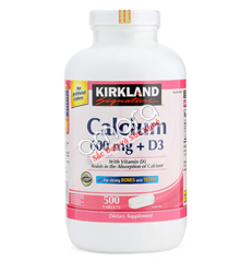 Kirkland Calcium 600mg + D3 - Bổ sung canxi đầy đủ cho gia đình